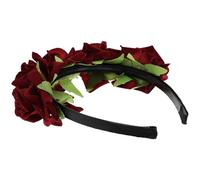 VOSAREA Fascia per Chioma Donna Rossa Rose 3d Elegante e Leggera, Accessorio Creativo e Confortevole per Sposa e Festa della Mamma