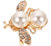 VOSAREA Fermaglio per Scarpe con Cristalli e Perla a Forma di Ape Dorata Clip Decorativa per Scarpe da Sposa Tacchi Alti e Accessori Moda per Matrimoni e Feste