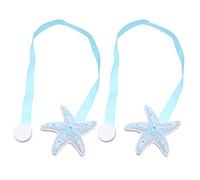 Vosarea Fermatenda magnetica a forma di stella, per tenda, per soggiorno, cameretta dei bambini, 2 pezzi