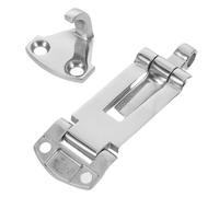 VOSAREA Fermo a Leva in Acciaio Inox, Chiusura Bloccabile, Foro 7 MM | Finitura Lucida e Resistente All’usura, Meccanismo Anti-rumore, per Scatole e Bauli da Lavoro All’aperto