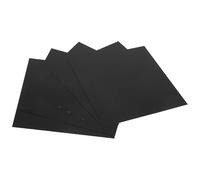 VOSAREA Lamiera di Alluminio 5 Pezzi 0,5 Mm 100x100 Mm Nera Anodizzata 5052, Piastra in Alluminio per Lavori Artigianali Fai da Te e Uso Industriale, Foglio Metallo Resistente e Versatile