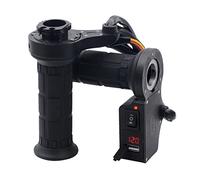 VOSAREA Manopole Riscaldate Tpu con Caricatore USB Voltmetro Integrato e Protezione Termica Grip Antiscivolo per e Riscaldamento Uniforme