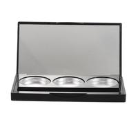 VOSAREA Palette Portatile 3 Colori Custodia per Ombretti Ricaricabile Organizer Viaggio per Cosmetici Cialde Vuote per Ombretti e Fard per Donne