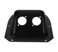 VOSAREA Piastra Terminale per Altoparlante in Ferro Incassata 6x5 | Pannello Nero Fori Preforati e Connessione Multipla, Installazione Semplice per Scatola Audio