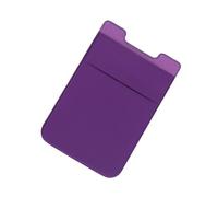 VOSAREA Porta Carte Adesivo Doppio Strato per Cellulare 2 Pezzi in Pu e Pvc Viola, senza Residui Appiccicosi, per Uso Quotidiano Telefono