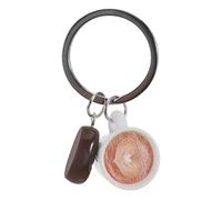 VOSAREA Portachiavi Ciondolo a Forma di di e da Accessorio Portatile Unisex per Borse e Zaini Design Artistico Latte Materiale Resistente e Versatile per Amanti del