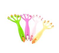 VOSAREA Rullo Massaggiante Manuale 4 Pezzi 4 Artigli per Testa e Piedi, Stimola Punti Riflessi, Materiale Abs, per Relax in Ufficio o Sotto la Doccia Colore Casuale