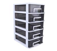 VOSAREA Scatola di Immagazzinaggio Rack di Stoccaggio Multistrato Scrivania con Organizer Trasparente per Cassetti Archiviazione Desktop Organizzatore Trucchi Opera Acrilico Accessori
