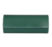VOSAREA Scatola Porta Orologi Uomo Organizer Classico in Pelle Pu Verde, Custodia e Protettiva per Viaggio per Orologi e