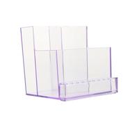 VOSAREA Scatola Portatile Per Punte Trapano Unghie Design Dustproof Per Manicure Organizzatore Compatto Per Teste Macinazione Per Professionisti e Appassionati