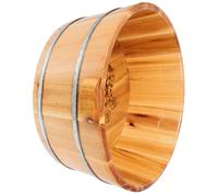 VOSAREA Secchio Pediluvio in Legno Durevole Lavapiedi Multifunzionale Portatile Per Casa e Viaggio Bacinella Per Pedicure Sitz Bath e Lavaggio Mani e Viso Facilmente Riponibile e Promuove