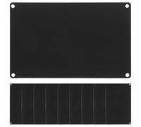 VOSAREA Set da 10 Etichette Rettangolari in Lega di Alluminio 12x8 Cm Fori Preforati, Targhette Vuote per Incisione Laser Personalizzabili, Resistenti e Leggere per Progetti Fai da Te