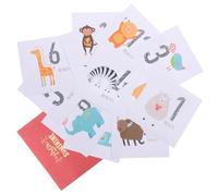 VOSAREA Set di 12 Adesivi Mensili per Ragazzo Ragazza in Carta Colore Assortito, Decorativi per Tracciare la Crescita, come Accessori per Foto di Compleanni