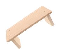 VOSAREA Sgabello da Preghiera in Legno Beige Protezione per Ginocchia e Design Salvaspazio, Panca Compatta per Meditazione e Chiesa