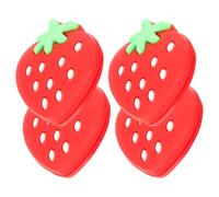 VOSAREA Smorzatore Vibrazioni Rosso Racchetta da Tennis 4 Pezzi | Silicone Leggero, Assorbimento Urti e Maggiore Controllo, Accessorio per Tennis