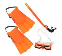 VOSAREA Snorkeling Set per con Maschera Anti-perdita, Pinne Leggere 25-30 e Snorkel Asciutto, Attrezzatura per Immersioni, Nuoto e Vacanze al Mare in Famiglia, 1 Set