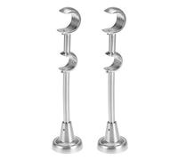 VOSAREA Supporto Per Asta Per Tende in Stile Vintage Adatto Per Barre Di 20Mm E 25Mm Facile Da Installare Doppio Supporto Per Tende