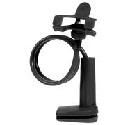 VOSAREA Supporto per Telefono a Doppia Clip con Base a Spirale, Regolabile e Pieghevole in Lega di Alluminio e Abs, Compatibile con Cellulari e Tablet Fino a 6,3 Pollici, per Uso