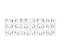 VOSAREA Tappetino per Nail Art in Silicone Bianco e Lavabile 2 Pezzi, Cuscino per Manicure Professionale per Nail Coloring e Pratica in Salone