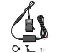 VOSAREA USB Caricabatterie da Manubrio Retrovisore impermeabile doppio porte 3.1 A Adattatore di presa di ricarica rapida con interruttore per scooter di Triciclo e altri veicoli