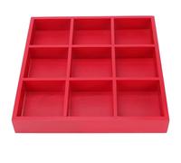 VOSAREA Vassoio in Multi Scomparti per Frutta e Verdura Rosso