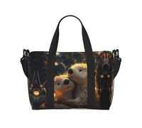 VOSERY Borsa da viaggio, adorabile coppia di lontra abbraccio, borsa da weekender, borsone da donna, borsa da viaggio essenziale per sport, palestra, borsa da uomo, borsa da viaggio per oggetti