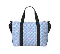 VOSERY Borsa da viaggio, borsa da viaggio alla moda con squame di pesce rosa blu borsa da viaggio borsone da donna, borsa da viaggio essenziale per lo sport, borsa da palestra per gli uomini, borsa da