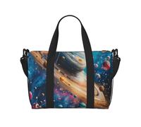 VOSERY Borsa da viaggio, borsa da viaggio colorata con pianeta universo, borsone da donna, borsa da viaggio essenziale per lo sport, borsa da palestra per gli uomini, borsa da viaggio per la notte
