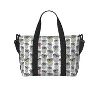 VOSERY Borsa da viaggio, borsa da viaggio con gufo nerd, borsone da donna, borsa da viaggio essenziale per sport, palestra, borsa da uomo, borsa da viaggio per oggetti personali