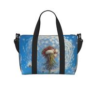 VOSERY Borsa da viaggio, borsa da viaggio con mongolfiera e dente di leone, borsa da viaggio da donna, borsa da palestra da uomo, borsa da viaggio per oggetti personali