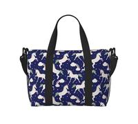 VOSERY Borsa da viaggio, borsa da viaggio con simpatico cavallo bianco arcobaleno borsa da viaggio borsone da donna, borsa da viaggio essenziale per lo sport, borsa da palestra per gli uomini, borsa