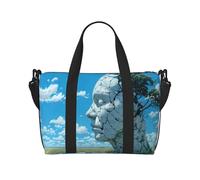 VOSERY Borsa da viaggio, borsa da viaggio con testa di albero della terra incrinata, borsone da donna, borsa da viaggio essenziale per lo sport, borsa da palestra per gli uomini, borsa da notte borsa