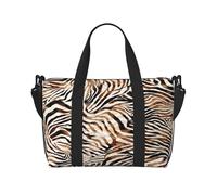 VOSERY Borsa da viaggio, borsa da viaggio con zebra acquerello, borsone da donna, borsa da viaggio essenziale per lo sport, borsa da palestra per gli uomini, borsa da viaggio per oggetti personali