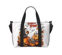 VOSERY Borsa da viaggio, borsa da viaggio per Halloween, dolcetto o scherzetto, borsa da weekend, borsone da donna, borsa da viaggio essenziale per lo sport, borsa da palestra per gli uomini, borsa da