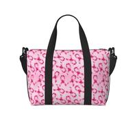 VOSERY Borsa da viaggio, borsa da viaggio per la consapevolezza del cancro al seno, borsa da weekender, borsone da donna, borsa da viaggio essenziale per lo sport, borsa da palestra da uomo, borsa da