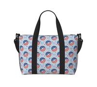 VOSERY Borsa da viaggio, ciambella con gli Stati Uniti Weekender Bag Carry On Duffle Bags per donne, borsa da viaggio essenziale per lo sport, borsa da palestra per gli uomini, borsa da viaggio per