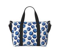 VOSERY Borsa da viaggio, graziosa borsa da viaggio con mirtillo zaffiro e mirtillo, borsone da donna, borsa da viaggio essenziale per lo sport, borsa da palestra per gli uomini, borsa da viaggio per