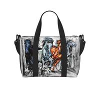 VOSERY Borsa da viaggio, quattro cavalli che corrono borsa da weekender, borsone da donna, borsa da viaggio essenziale per lo sport, borsa da palestra per gli uomini, borsa da viaggio per oggetti