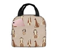 VOSERY Borsa per il pranzo, borsa termica per il pranzo, per donne e uomini adulti, borsa termica per il pranzo a forma di cucciolo di cane, a prova di perdite, riutilizzabile, grande capacità, per