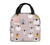 VOSERY Borsa per il pranzo, borsa termica per il pranzo, per donne e uomini, adulti, graziosa borsa termica per il pranzo, a prova di perdite, riutilizzabile, grande capacità, per lavoro, ufficio