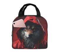 VOSERY Borsa per il pranzo, borsa termica per il pranzo, per donne e uomini, adulti, misteriosa borsa termica con cappuccio, a prova di perdite, riutilizzabile, grande capacità, per lavoro, ufficio