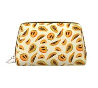 VOSERY Borsa per il trucco, borsa cosmetica da viaggio da donna, borsa per trucco di grande capacità, borsa per il trucco con motivo a pera papaia, custodia per trucco carina, custodia per trucco in