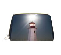 VOSERY Borsa per il trucco, borsa da viaggio per articoli da toeletta da donna, borsa per il trucco con faro di Peggy's Cove, organizer per trucchi di grande capacità, custodia per trucco carina