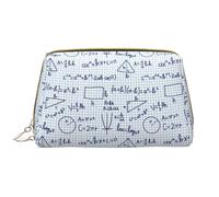 VOSERY Borsa per il trucco, borsa per cosmetici da viaggio da donna, borsa per il trucco di grande capacità, borsa per il trucco con equazione matematica di buon gusto, borsa per il trucco carina