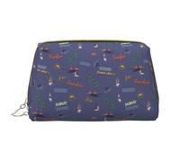 VOSERY Borsa per il trucco, Borse cosmetiche Borsa da toilette da viaggio per le donne, Borsa per il trucco di grande capacità, Borsa per il trucco dell'isola della spiaggia estiva, Borsa per il