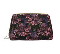 VOSERY Borsa per il trucco, Borse cosmetiche Borsa da toilette da viaggio per le donne, Borsa per il trucco di grande capacità, Borsa per il trucco con teschio, Borsa per il trucco carina, Custodia