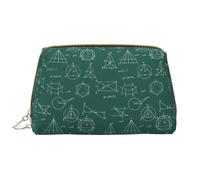 VOSERY Borsa per il trucco, borse cosmetiche Borsa da toilette da viaggio per le donne, Borsa per il trucco di grande capacità, Borsa per il trucco con equazione di stampa matematica, Borsa per il