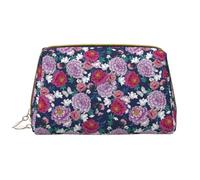 VOSERY Borsa per il trucco, borse cosmetiche Borsa da toilette da viaggio per le donne, Borsa per il trucco di grande capacità, Organizzatore per trucchi con fiori di garofano, borsa per il trucco