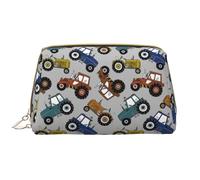 VOSERY Borsa per il trucco, Borse cosmetiche Borsa da toilette da viaggio per le donne, Borsa per il trucco del trattore colorato, Borsa per trucco di grande capacità, Borsa per trucco carina
