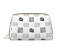 VOSERY Borsa per il trucco, Borse cosmetiche Borsa da toilette da viaggio per le donne, Borsa per il trucco di grande capacità, Borsa per il trucco con stampa algoritmo matematico, Borsa per il trucco